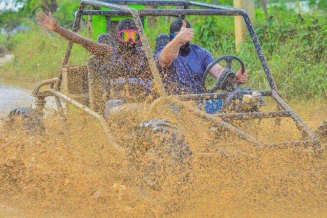 2X1 jhoraji Buggies & Party Boat - Morning adventure: driving a buggy through Punta Cana’s off-track trails
