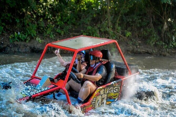3x1: Monkeyland Waterfalls and Buggy Tour Puerto Plata - Stop 1: Damajagua Waterfalls and what kind of effort to expect