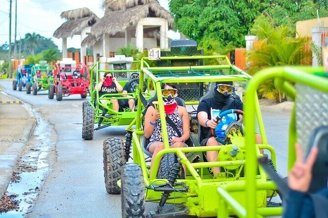 Adventure Tour con Buggies Ziplining Cenote y Taino Culture - Strap In for Zip Lines Above the Park