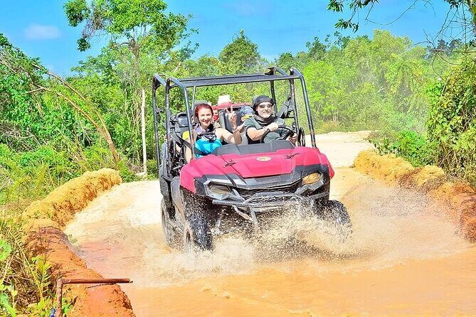 Adventure Tour con Buggies Ziplining Cenote y Taino Culture - Cenote Indigena Las Ondas: A Cave Swim to Cool Off