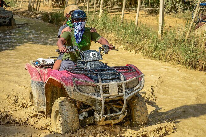 ATV off road adventure with water cave, beach and coffee tasting - Dust, safety, and the organized ATV ride reality