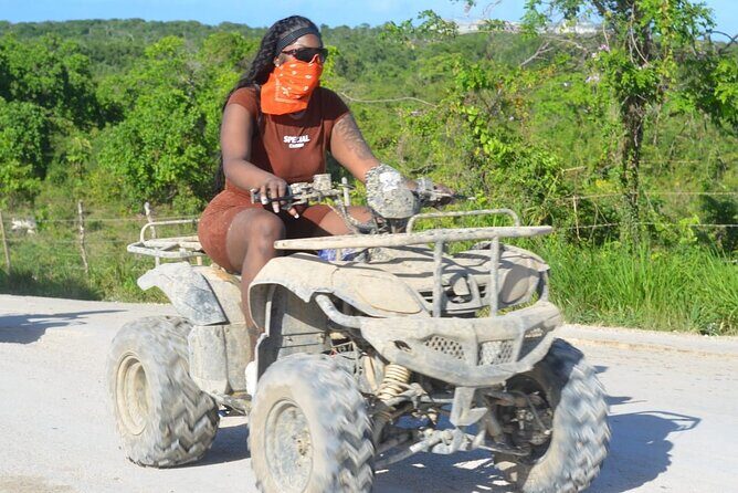 Buggy Adventures , ATV and Terra cross. Indian cave, Macao beach - Muddy off-road roads: what it feels like when the terrain turns rocky
