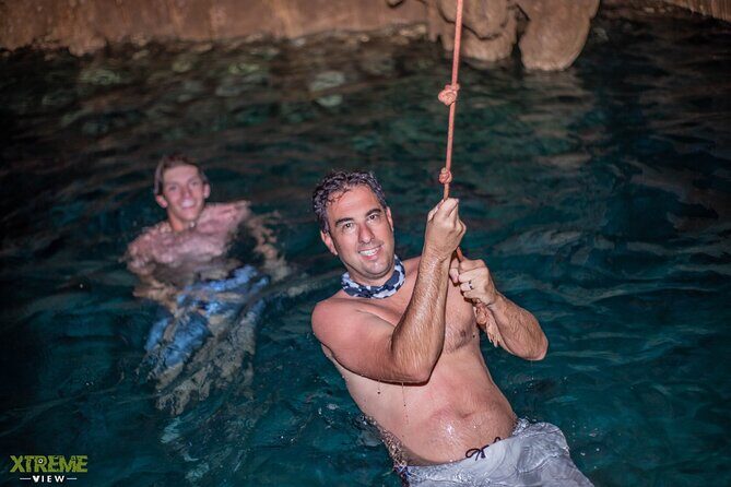 Buggy Tour Punta Cana A Cenote Secreto, Playa macao - Cenote Secreto Punta Cana: swimming in clear water and staying cool