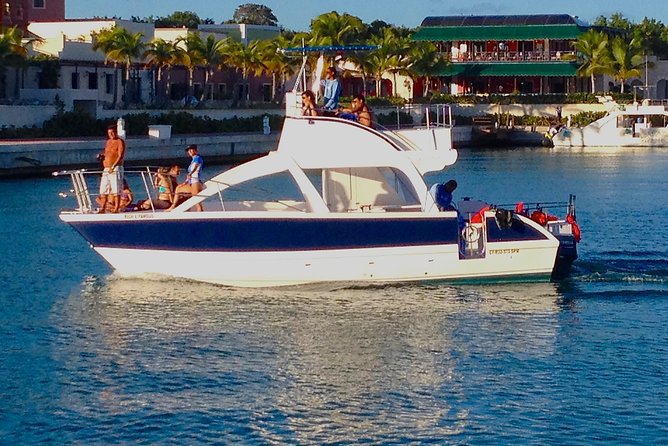 Cap Cana Private Family Catamaran - Stop-by-stop flow: Marina Cap Cana to shoreline sights and Plaza de Pescadores