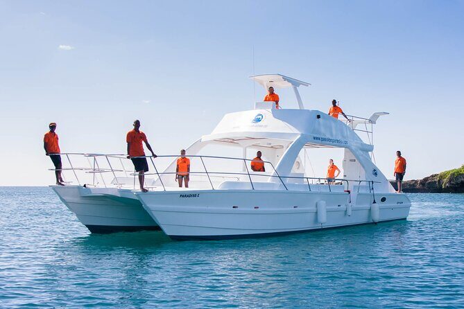 Catamaran Party Boat In Punta Cana With Pick Up - Party boat reality check: music, games, and adult energy