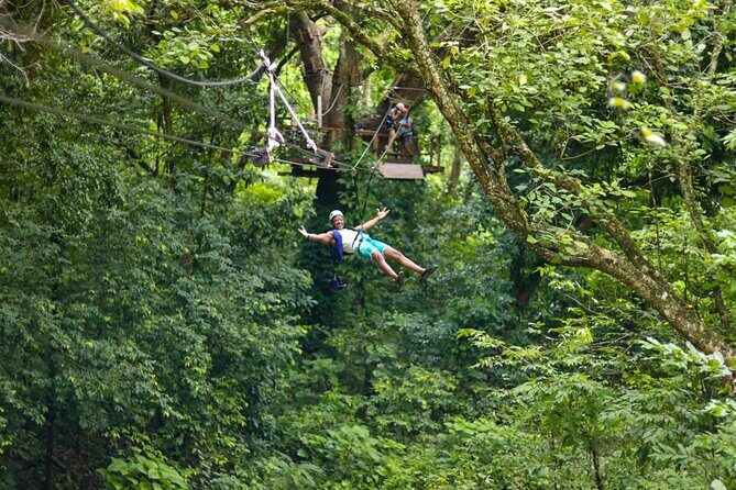 Damajagua Waterfalls, Zipline with Lunch and Transfer - The rainforest hike: your warm-up before you fly and splash