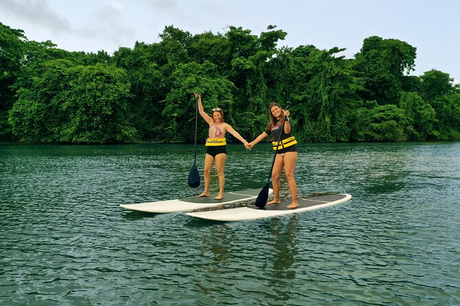 Eco Park Punta Cana by Marinarium Parks - The river portion: kayaks, paddleboards, and a bamboo raft