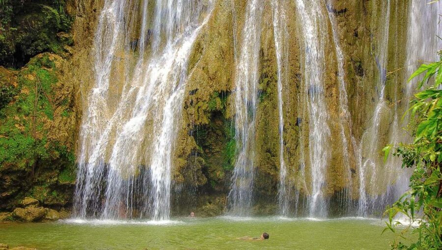 Excursion to Samaná, El Limón Waterfall and Bacardi Island from Punta Cana - Safari truck climb and plantation scenery before El Limón