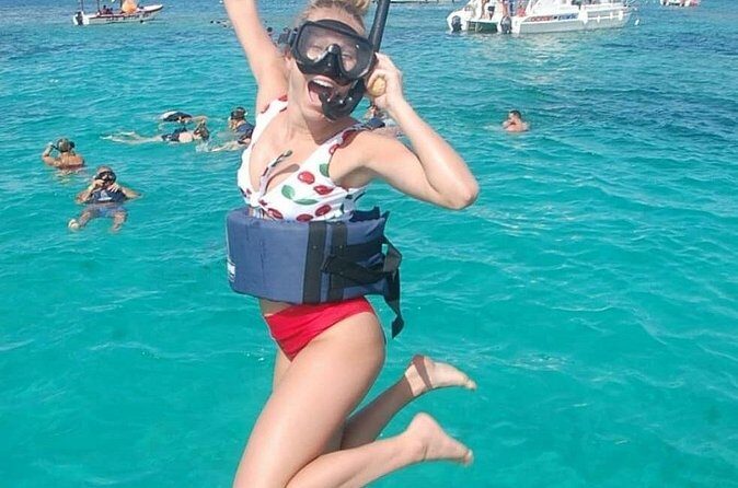 Fiesta en el Mar: Party Boat Punta Cana - Stop 1 at Bavaro Beach: guided snorkeling and reef time