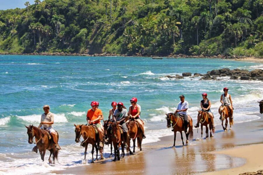 From Puerto Plata: Triple Adventure Tour - Safety gear and the 40-minute forest walk you’ll actually feel