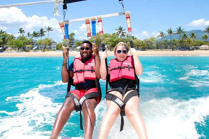From Punta Cana: Amazing Activity Parasailing Hotel pickup - Pickup, beach check-in, and the boat-to-launch reality