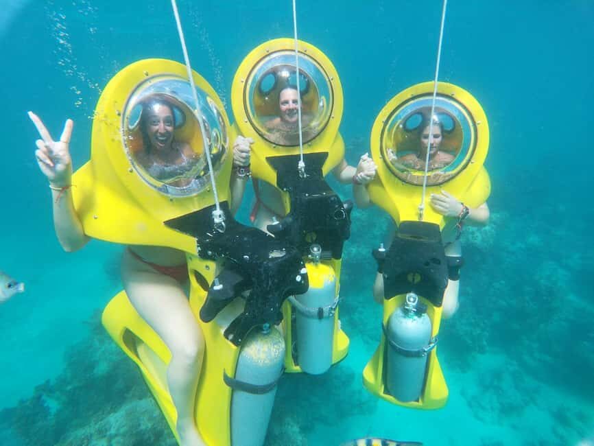 From Punta Cana: ScubaDoo, Snorkel & Glass Bottom Boat Tour - Snorkeling at El Niño: Corals and Fish, With a Lifeguard