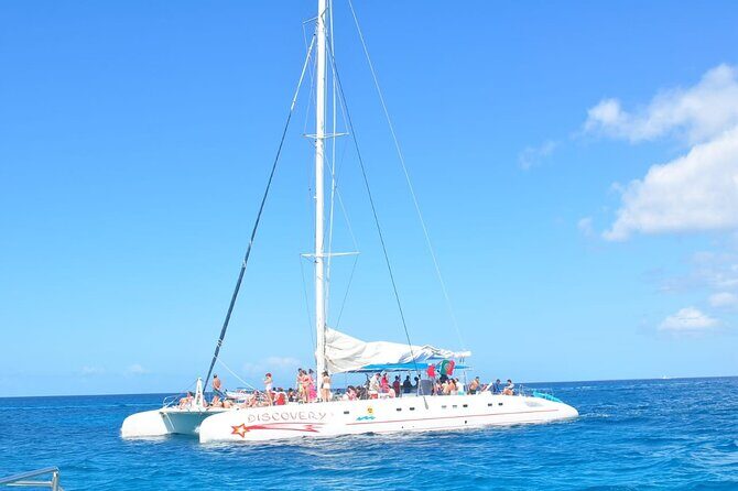 Full Day Tour to Saona Island by Catamaran and Speedboat - Group size (up to 100): making friends without letting the day drift