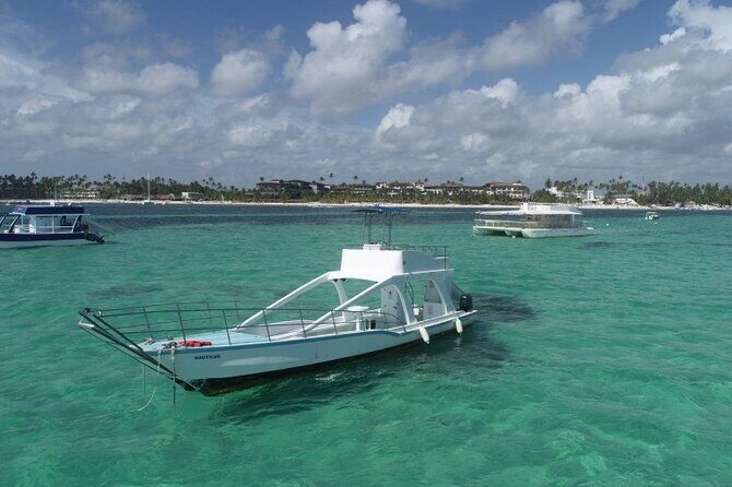 GlassBottom Catamaran with Slide - Punta Cana Coast Views From a Private Catamaran With an Ocean Slide
