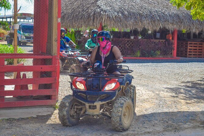 Half Day Adventure 4X4, ATV, Visit Macao Beach and a River cave - Stop at the Taino Cave: The 5-Meter-Deep Swim