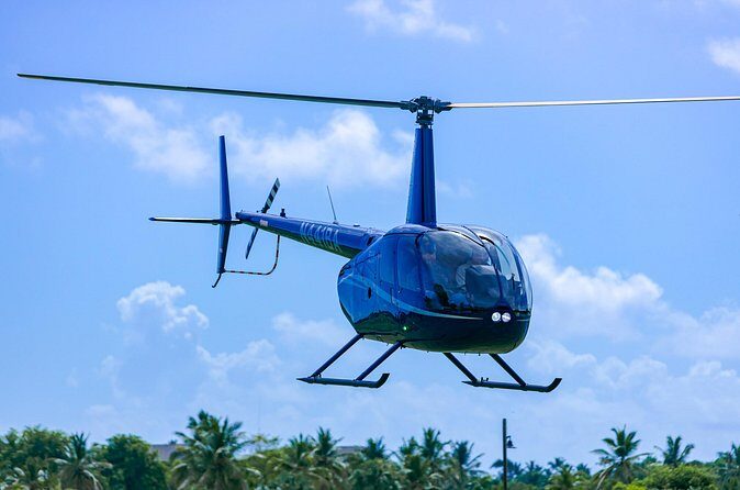 Helicopter tour of Punta Cana - Punta Cana and Bavaro from above: Coco Bongo’s dome and the resort strip