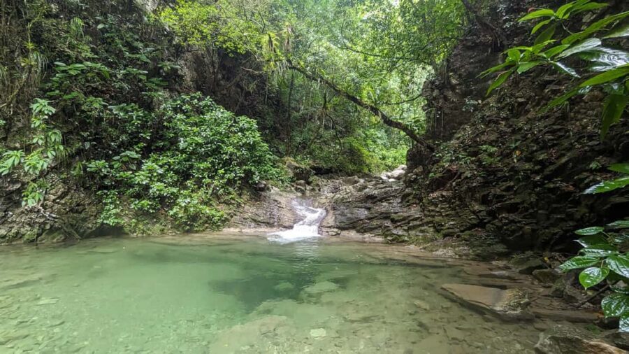 Hiking Tabernacle Thundering Waterfall - Difficulty: medium when conditions are friendly, harder when water isn’t