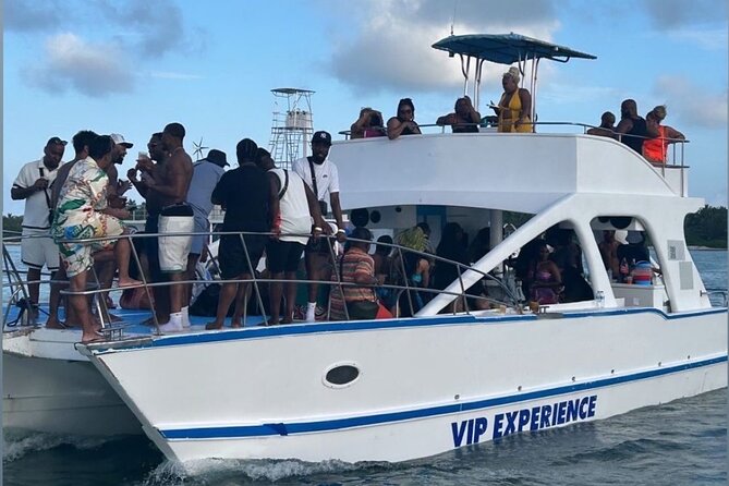 Hip Hop adult only Party Boat with Unlimited drinks and Sandbar - Coral reef snorkeling: what the stop is like