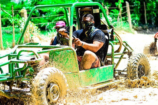 Horseback riding and ATV or Buggy with Party Boat with Lunch - Snorkeling on the Cruise: Sanitized Gear, Lifeguards, and Fish