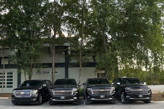 Luxe Black Car Transfer – Cap Cana, Bavaro & Punta Cana Airport - Inside the ride: A/C comfort and driver vibes you can control