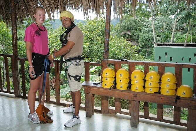 Mountain Zipline Half Day Adventure from Punta Cana - The Main Zipline Network: 2 Miles of Double-Cable Flying Through Mahogany Trees