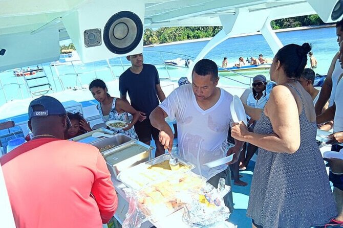 On Catamaran: Private Adventure in Punta Cana with Transportation - The Three Stops at Sea: Snorkeling, Dolphins, and the Natural Pool