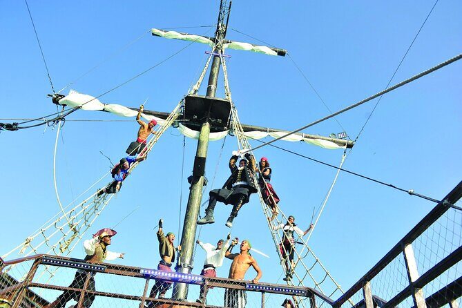 Pirates of the Caribbean Cruise- Snorkel, Sharks & Stingrays - The Pirate Ship Scene: Party Energy Meets Shark Island Focus