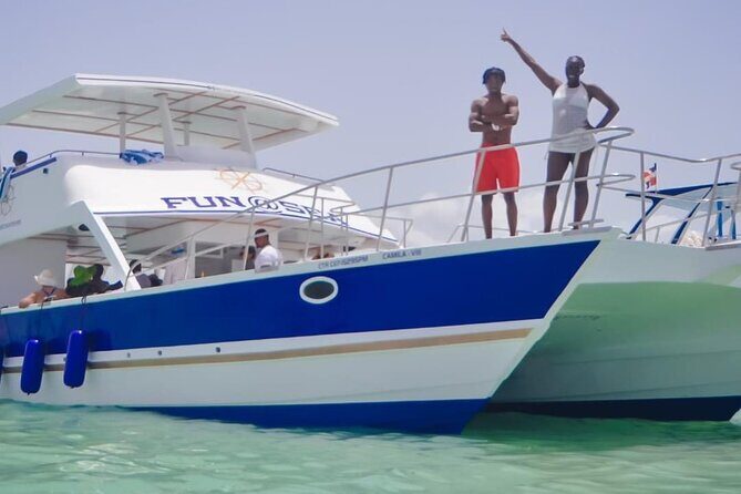 Private Luxury Charter Punta Cana Bavaro - The Natural Pool Stop: Waist-High Water, Floating Bar, and Caribbean Music