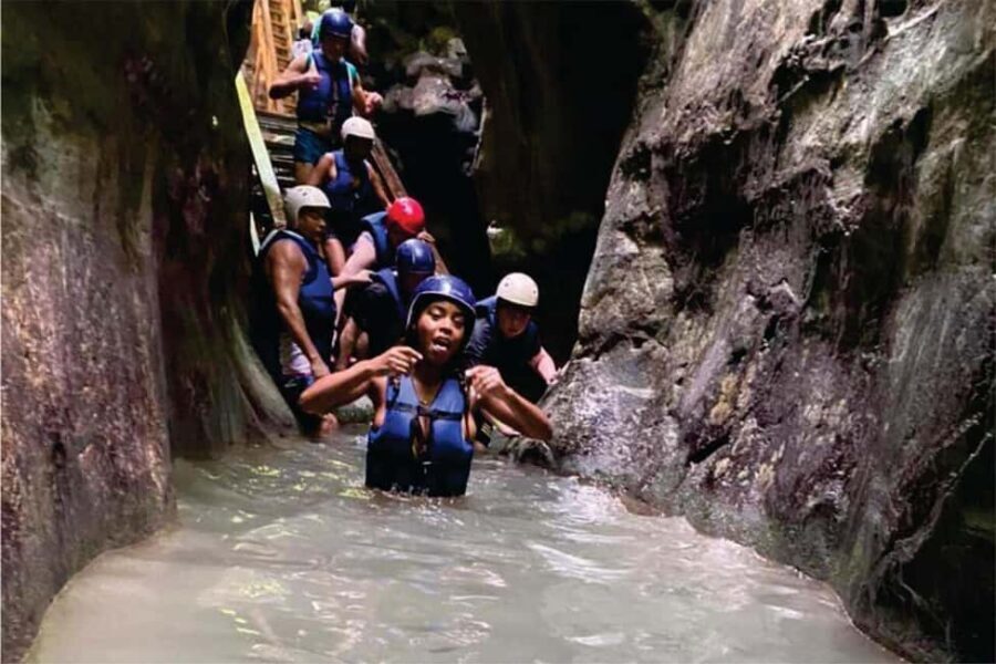 Puerto Plata/Amber Cove: Zipline and Waterfalls with Lunch - Waterfall time: sliding, jumping, and swimming in natural spots