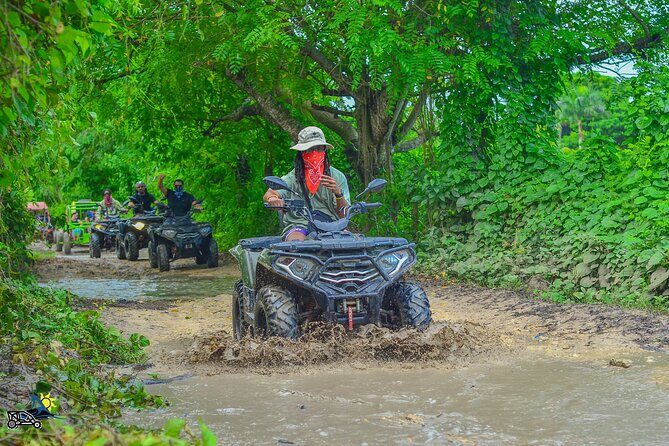 Punta Cana ATV Adventure Through Jungle Trails - Los Hoyos del Salado cenote: swimming in a 25-foot water cave