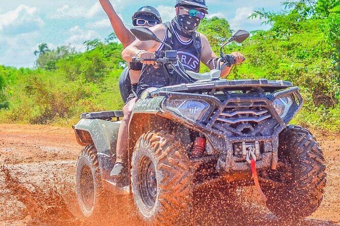 Punta Cana ATV / Buggies Adventure - Getting to Uvero Alto: the cave with crystal-clear water (40 minutes)