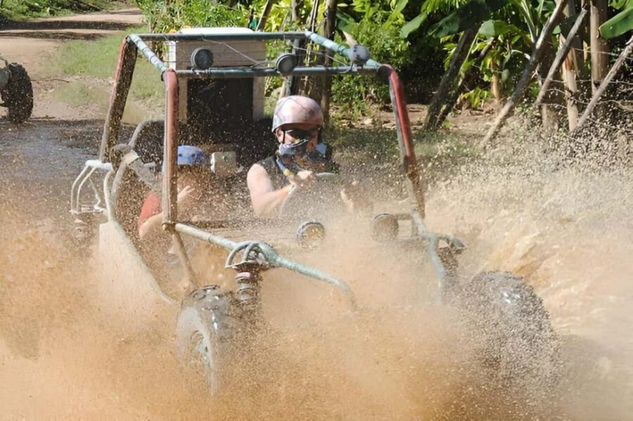 Punta Cana: Buggy Excursion with Macao Beach and Cave Swim - Macao Beach break: golden sand time, plus a wet-to-dry reset