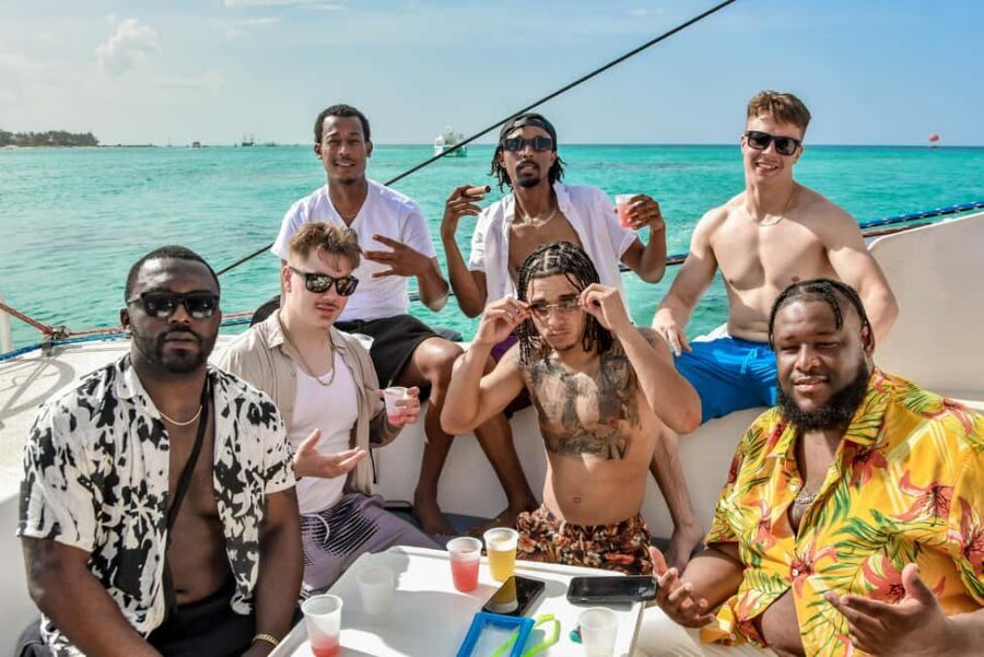 Punta Cana Catamaran Party Boat (Adults Only) - Open bar, music, and onboard animation: what the party looks like