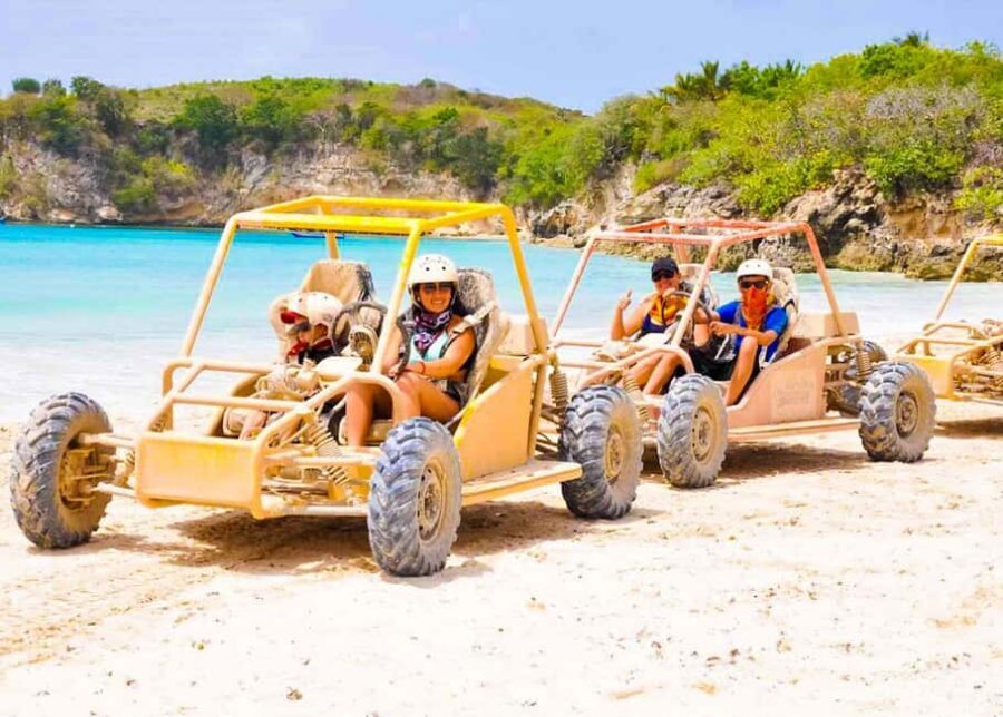 Punta Cana: Extreme Buggy Tour with River Cave & Macao Beach - Punta Cana’s Macao Beach, with mud still on your boots