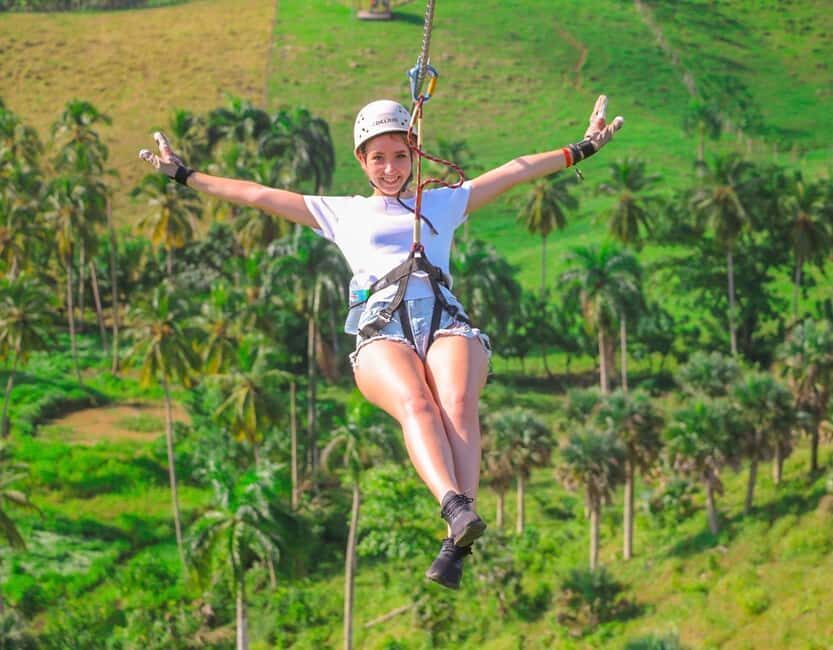 Punta Cana: Jungle Safari Zipline, Buggies and Horse Riding - The Zipline Course: 8 Lines of Carbon-Fiber Flight