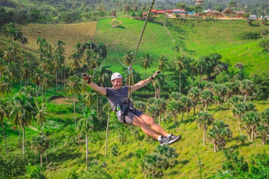 Punta Cana: Jungle Safari Zipline, Buggies and Horse Riding - Ranch Breaks: Wood-Oven Dominican Food, Fruit, and Drinks