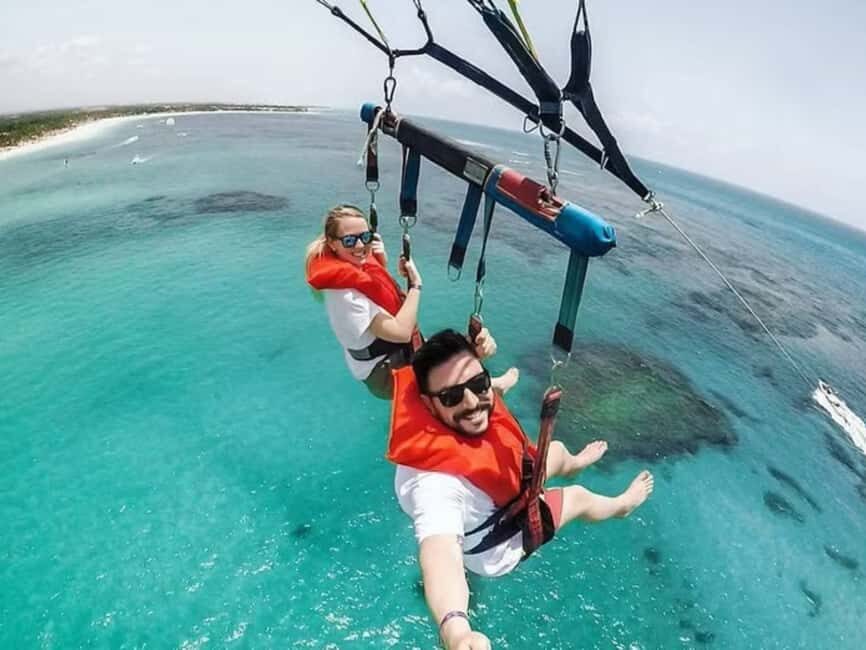 Punta Cana: Parasaling Adventure on the beach - The speedboat run and the takeoff moment