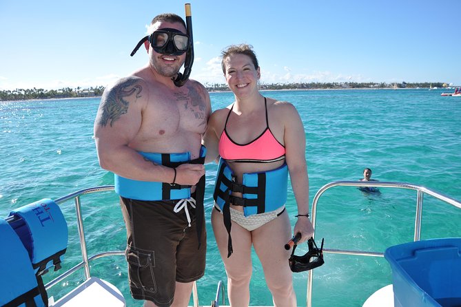 Punta Cana Private Virgen Beach Small & Big Group Snorkel Cruise - On-board hosting: music, dancing, and guide personalities (with names you’ll hear)