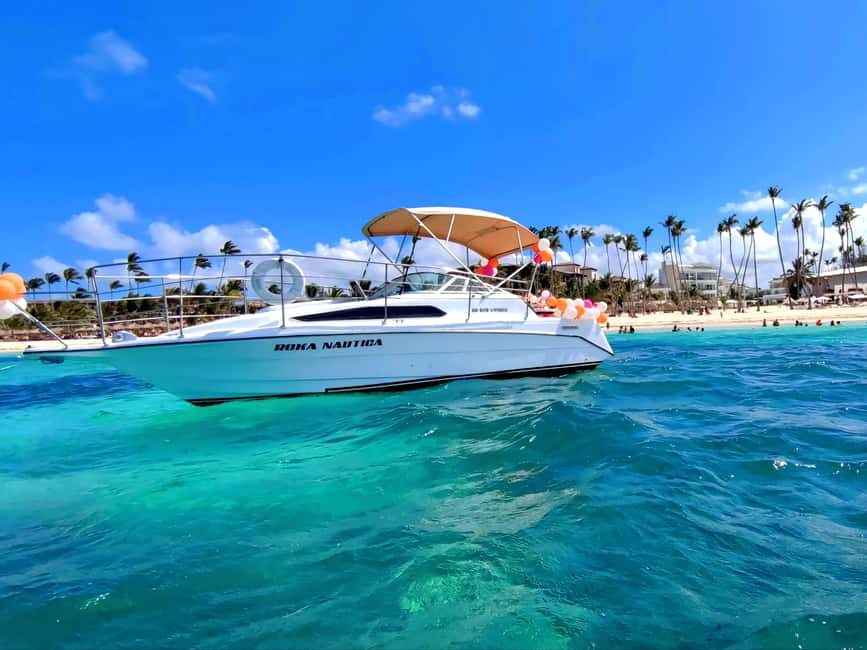 Punta Cana : Private yacht Snorkeling, Lagoon and Wild Beach - The quiet beach stop: swings, palm-grove views, and a photo-ready pause