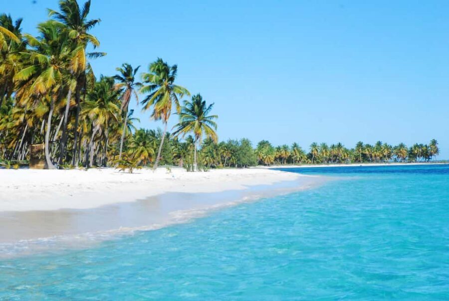 Punta Cana: Saona Crusoe VIP - Catuano Beach lunch buffet: real food, real shoreline downtime