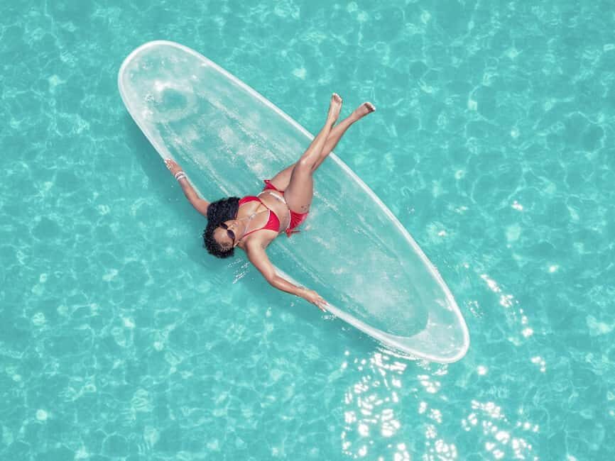 Punta Cana: Single Clear Kayak Photoshoot - Props and posing help: making photos look planned without effort