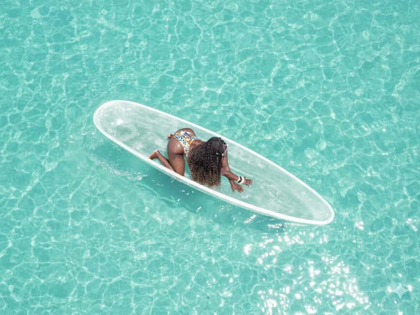 Punta Cana: Single Clear Kayak Photoshoot - Price and value: $200 for a professional photo setup
