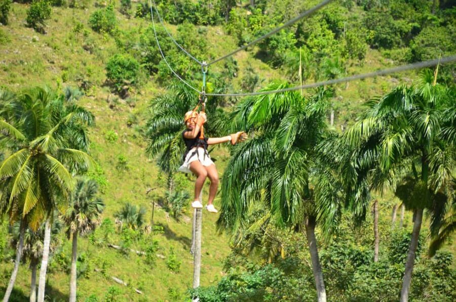 Punta Cana: Zip Line Adventure with Suspension Bridge - The course run: from platform 1 to platform 8