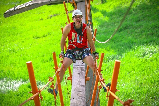Punta Cana Zip Line, horse riding & Buggy - Getting Ready for 8 Zip Lines and a Hanging Bridge