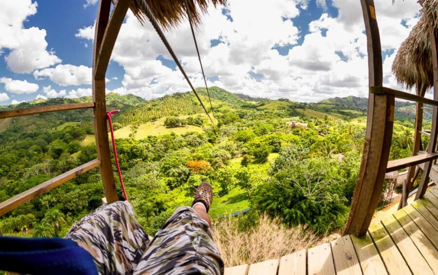 Punta Cana: Zip-Lining 12 Cables - The Anamuya River Moment: 800 Meters and About 50 Seconds