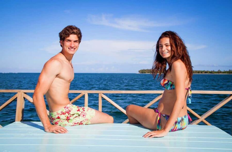 Sailing Splash Tour Speedboat, Snorkel, and Catamaran - Catamaran Sailing and Lunch Over the Blue Tones