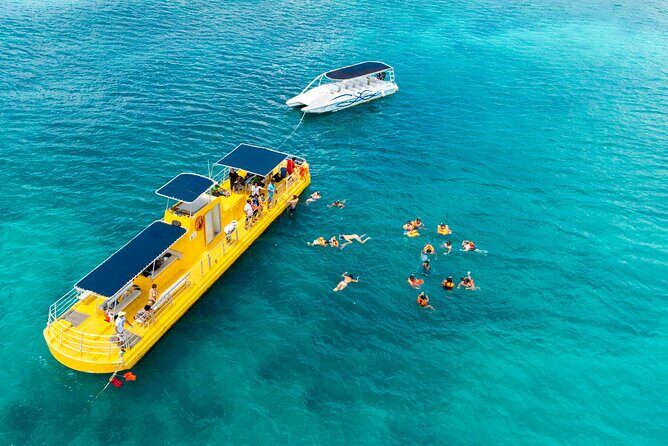 Saona Island at Yellow Submarine Exclusive Tour from Punta Cana - The Yellow Semi-Submarine and snorkeling: best for first-timers