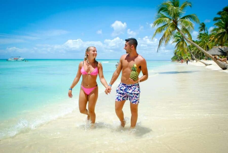 SAONA ISLAND: Catamaran Boat with Open Bar, Lunch and More.. - The Day’s Flow: Pickup, Van Time, Catamaran Sailing, and Pool Stop