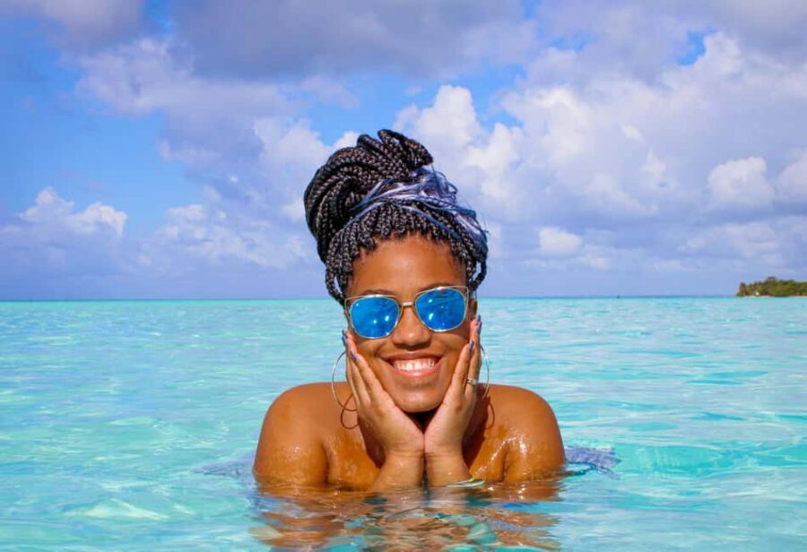 Saona Island Day Trip + Lunch + Open Bar from Punta Cana - Natural Pool stop: wading, snorkeling, and starfish luck