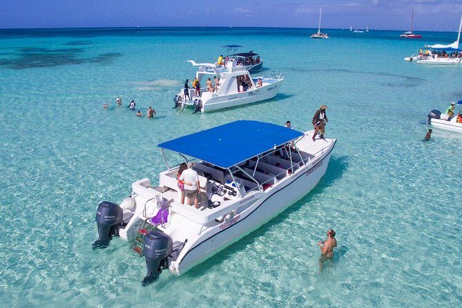 Saona Island Day Trip with Private Transfer and Personal Service - Saona Island time: chairs, swim breaks, buffet lunch, and open-bar cruising